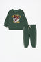 LEFTIES Plush sweatshirt with terry patch and trousers co-ord ZTH Cart